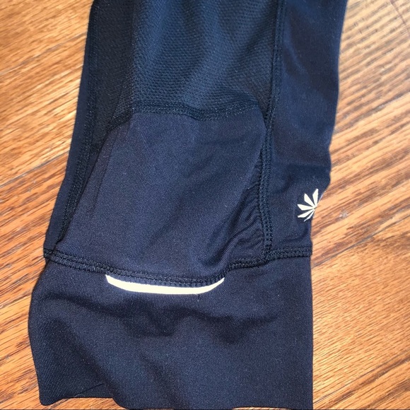 Athleta Black Relay Capri Leggings Running Tights size Small - Picture 7 of 9
